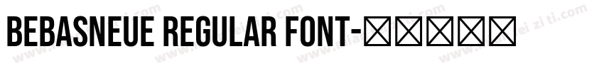 BebasNeue Regular Font字体转换